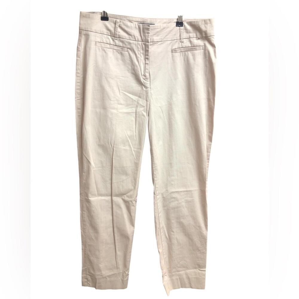 Ann Taylor Kate Fit Cream Pant Slim Cut Sz 10T